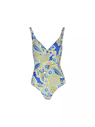 HOT STUFF | Bañador de mujer con cuello en V | blau